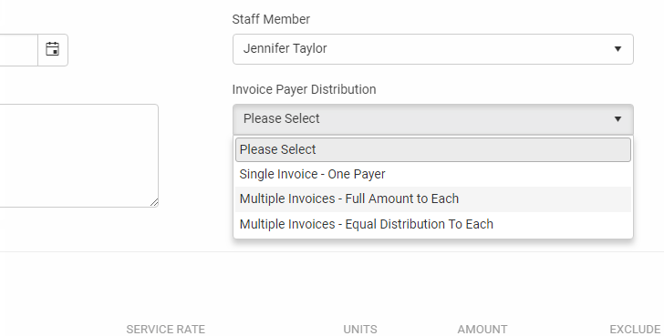 Easily create invoices for couples or groups in TherapyZen